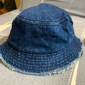 Jean material bucket hat